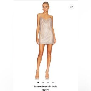 SNDYS sunset dress - Gold